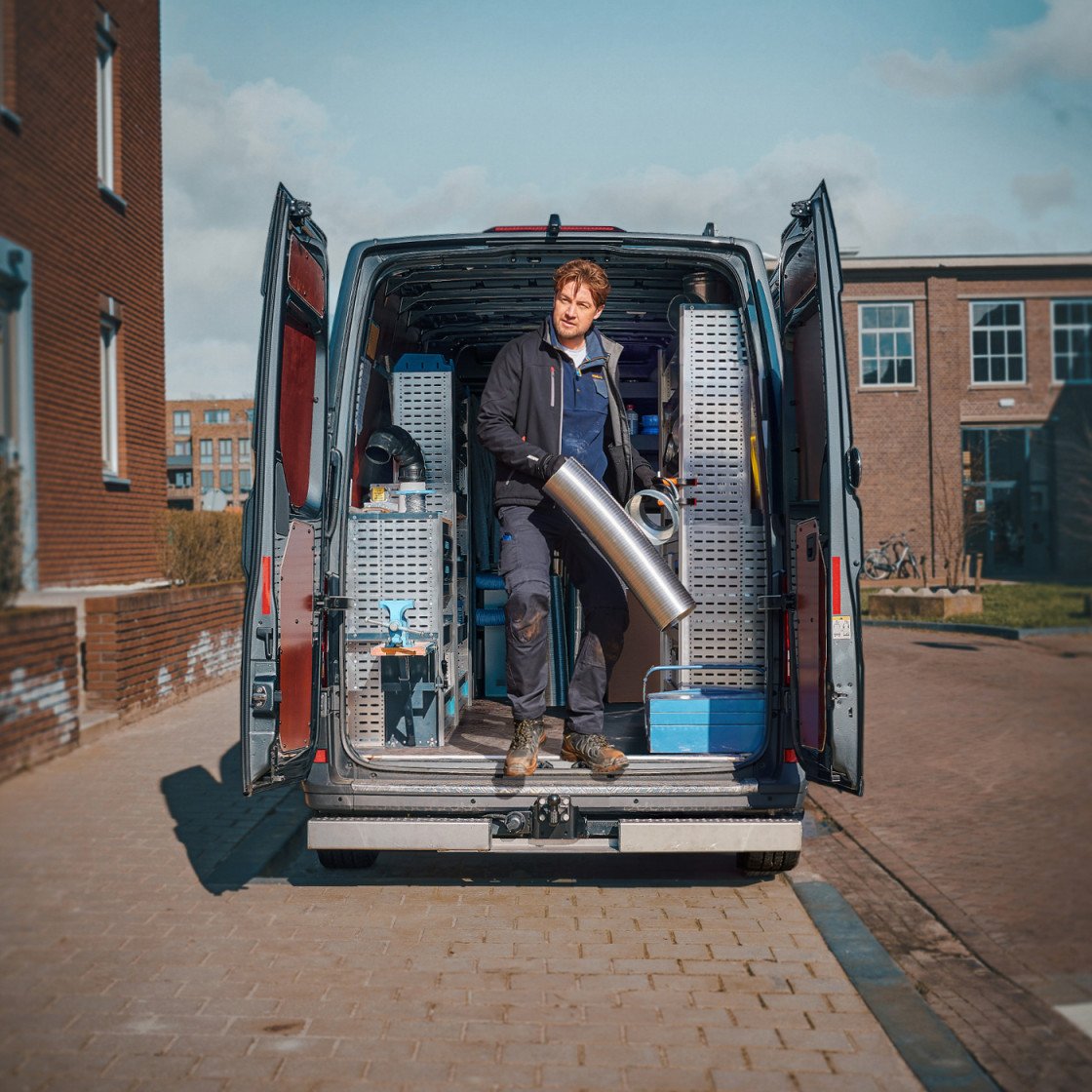 Actieblok bedrijfswagen luchtbehandeling