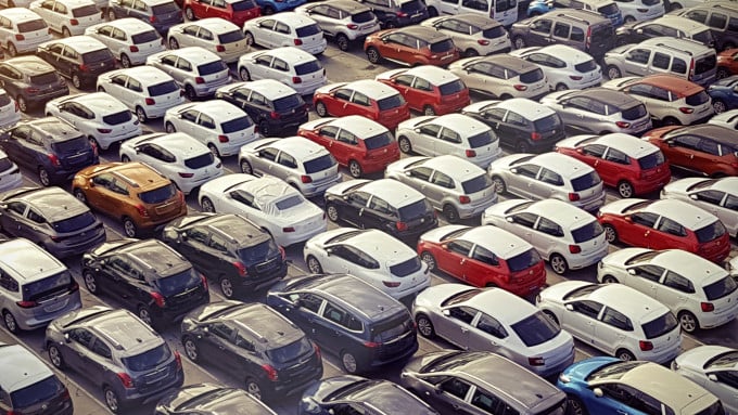 Car park from above